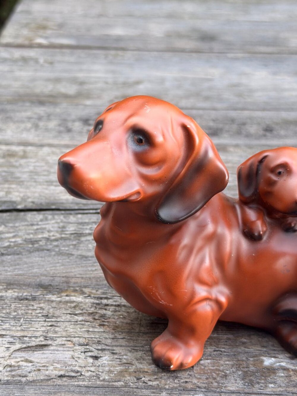 Vintage Kimco Dachshund Dog and Puppies Family Japan MCM Weiner Dog - Picture 2 of 14